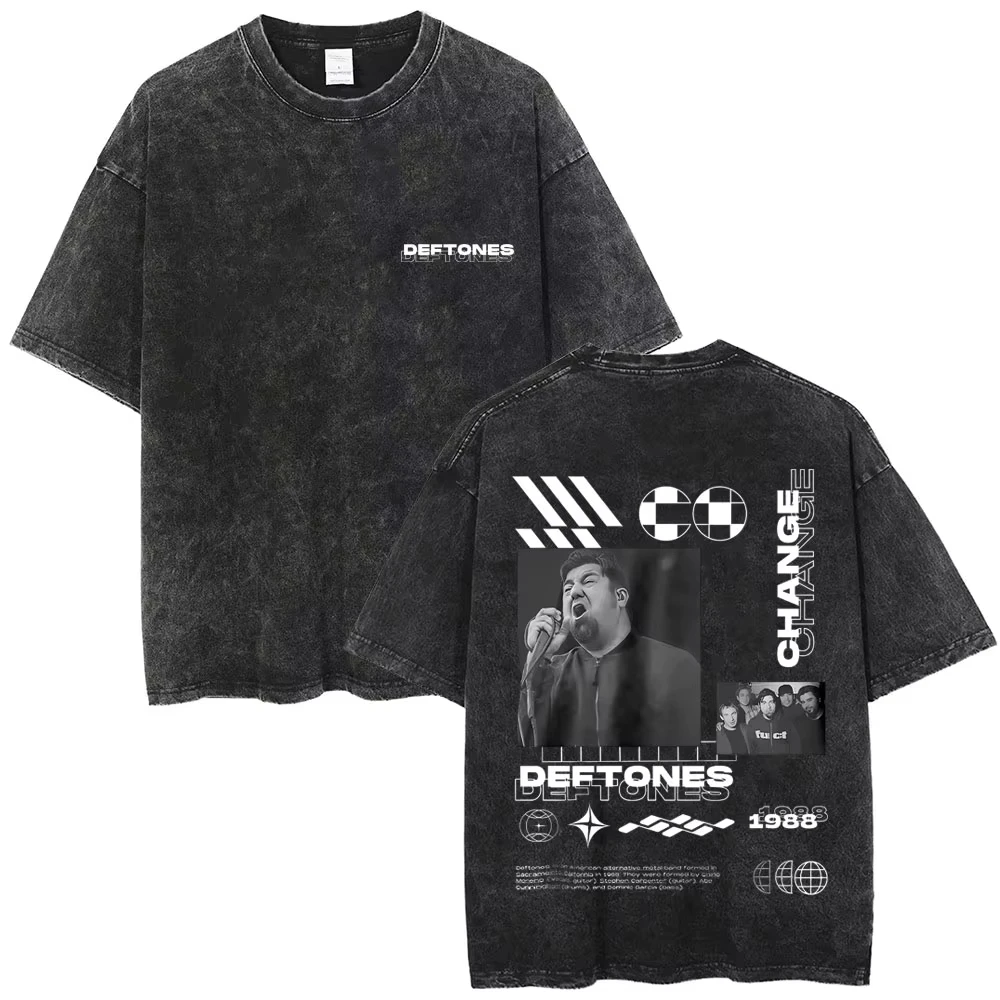 Deftones Moonlit Cat Mineral Washed T-shirt