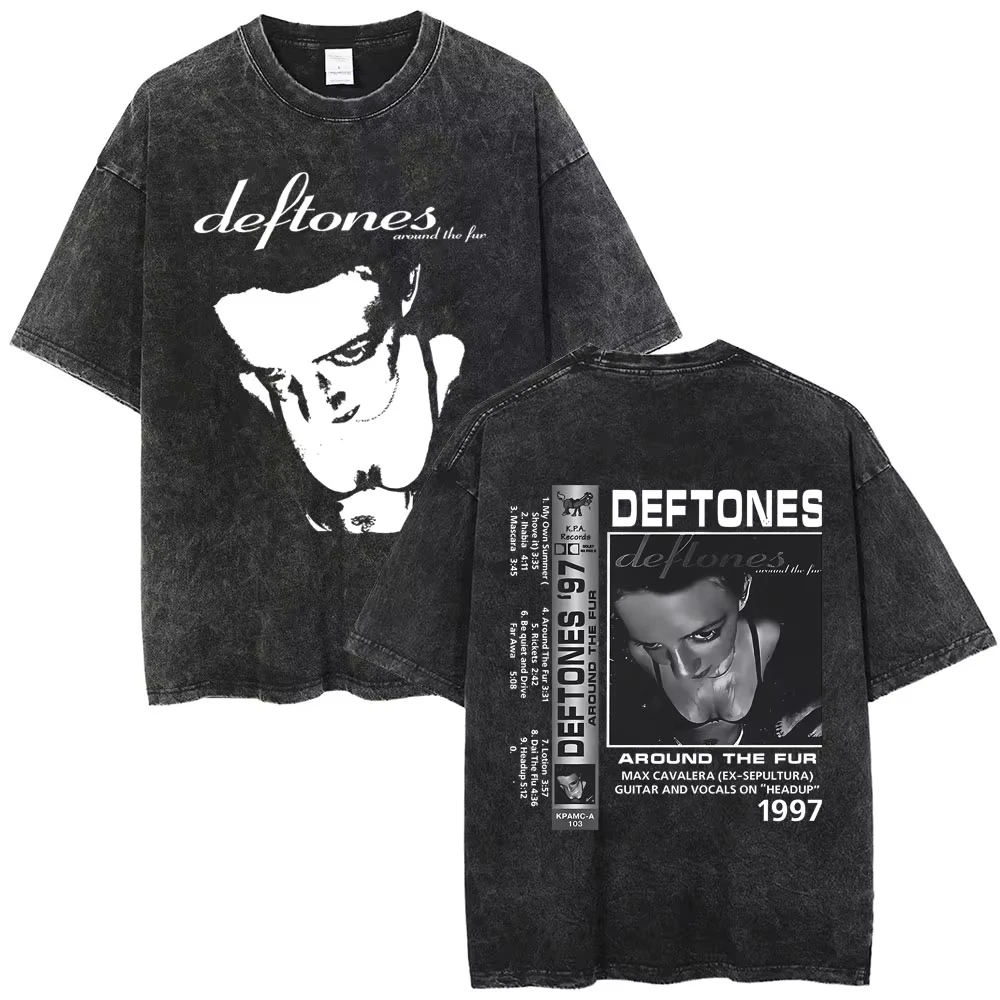 Deftones Dreamscape Cat Mineral Washed T-shirt