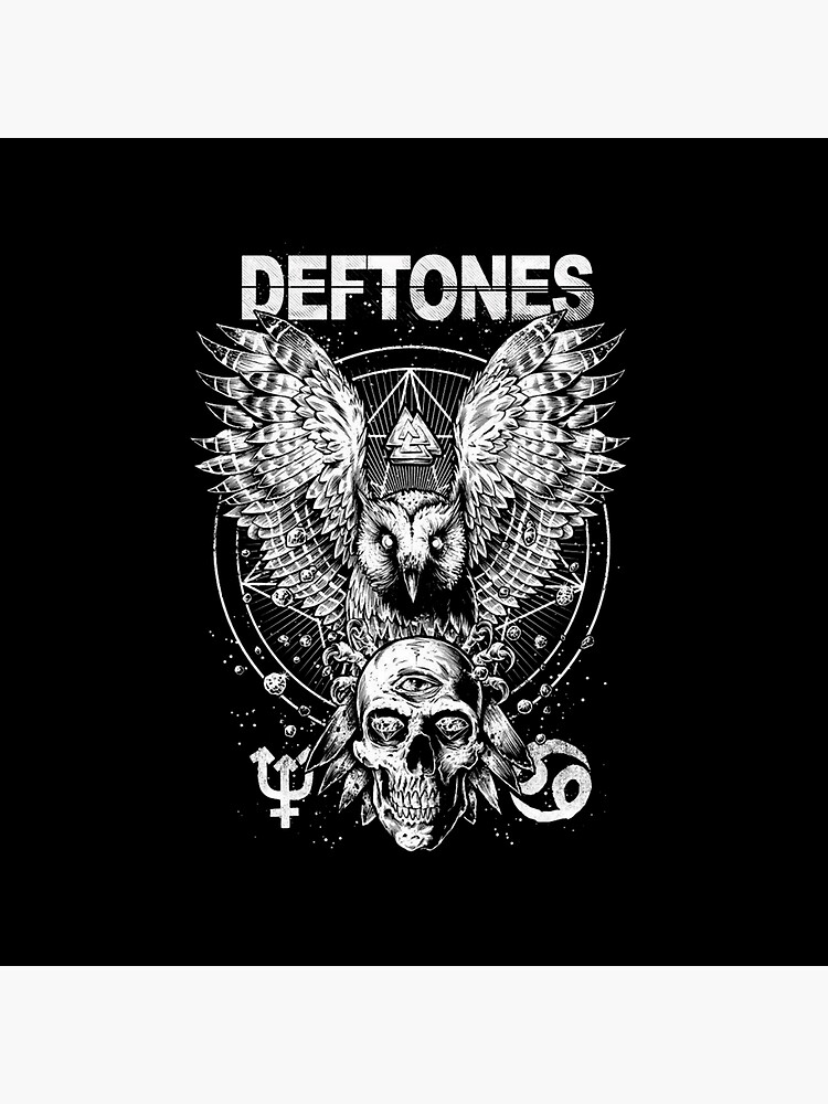 Deftones White Pony Ohms Around The Fur Throw Pillow - Image 2