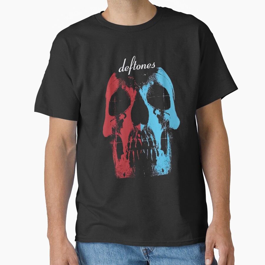 Blue And Red Mask Artwork T-shirt