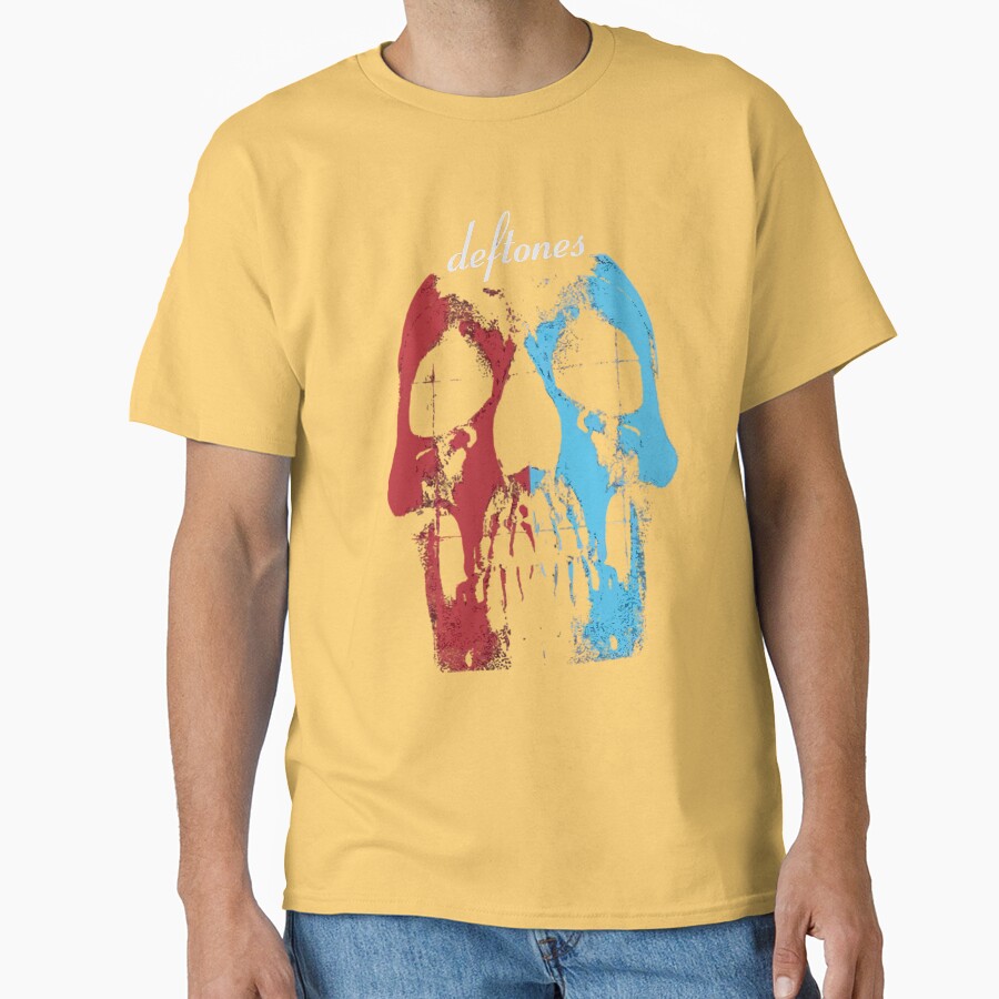 Blue And Red Mask Artwork T-shirt - Image 6
