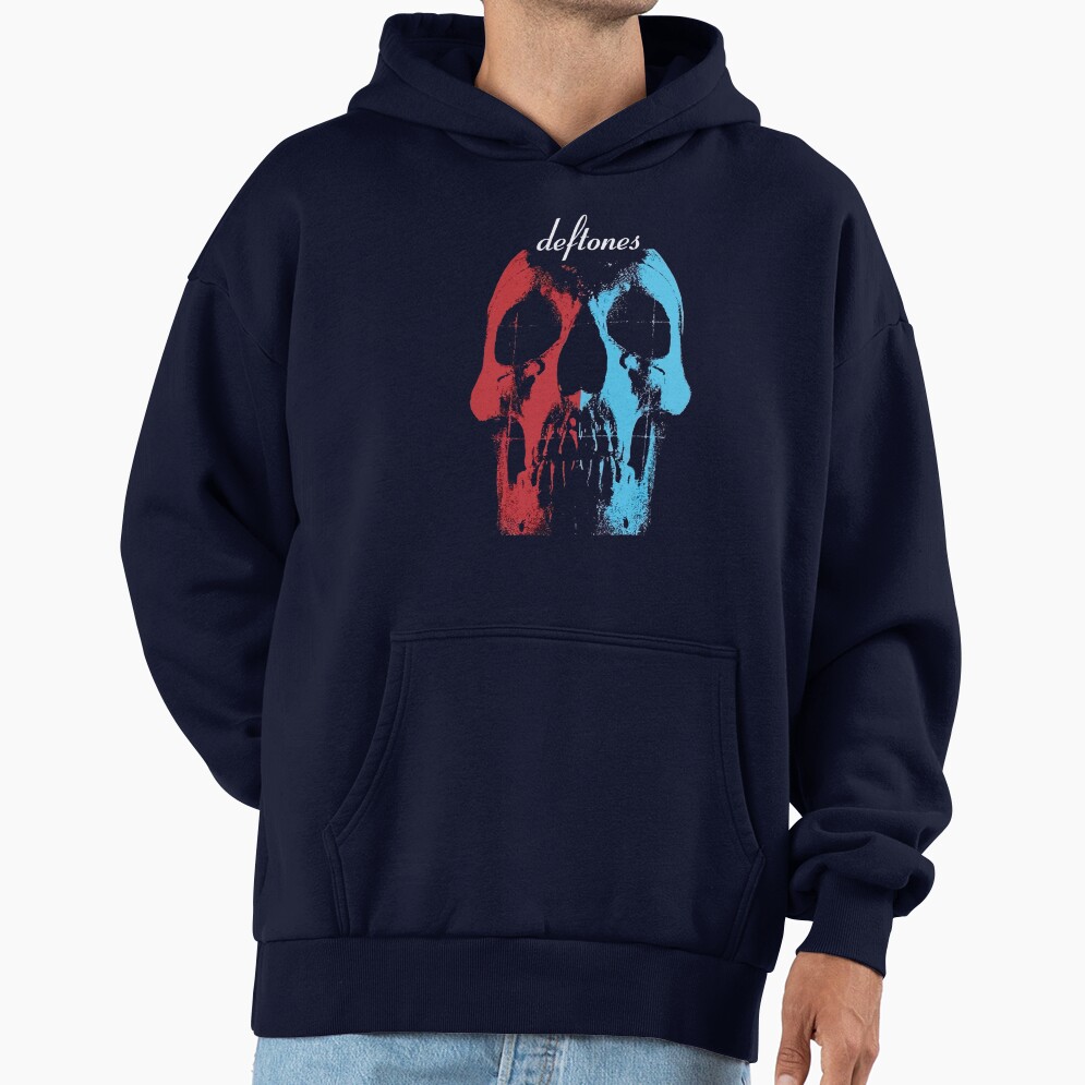 Blue And Red Mask Artwork Hoodie - Image 5