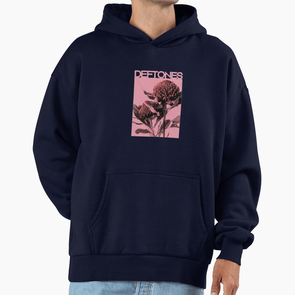 Deftones Pink Waratah Flower Hoodie - Image 5