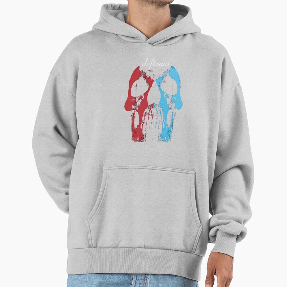 Blue And Red Mask Artwork Hoodie - Image 4