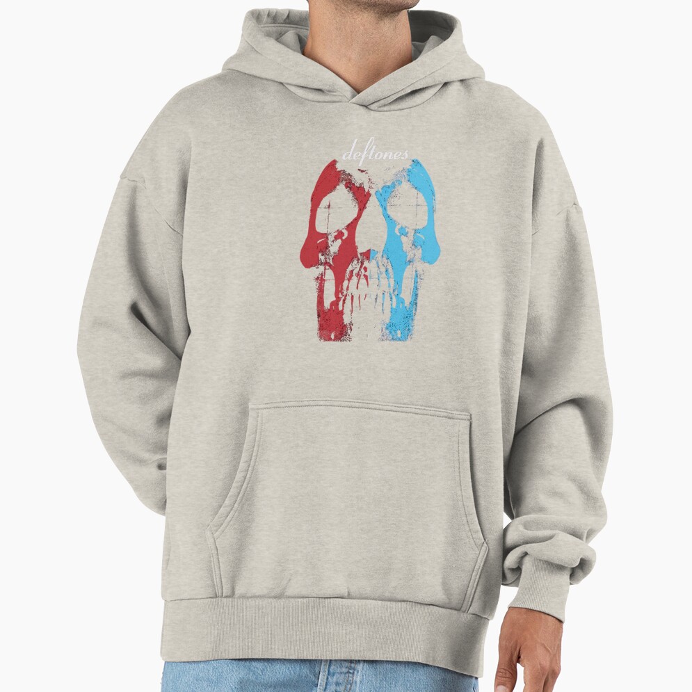 Blue And Red Mask Artwork Hoodie - Image 3