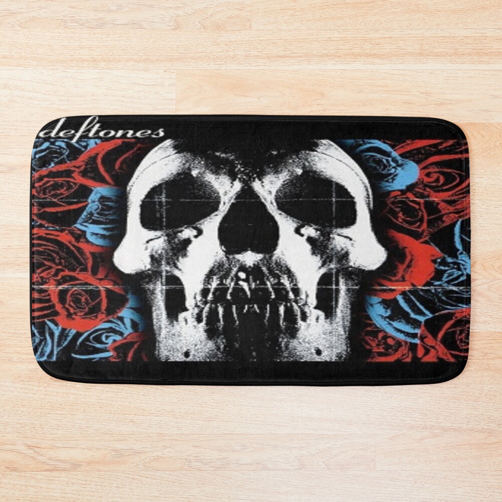 Deftones Skull & Roses Bath Mat