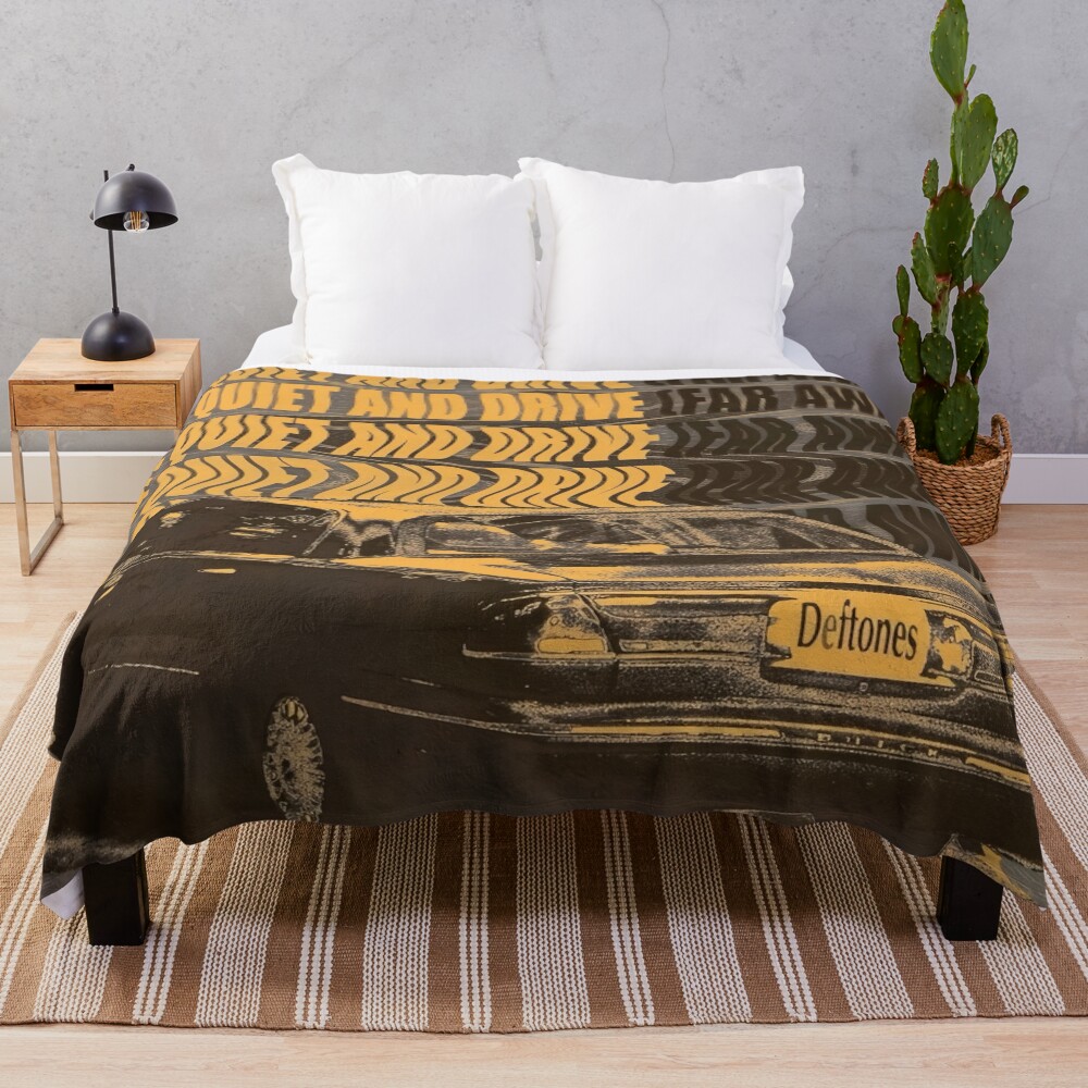 Deftones Drive Inspired Artwork Throw Blanket