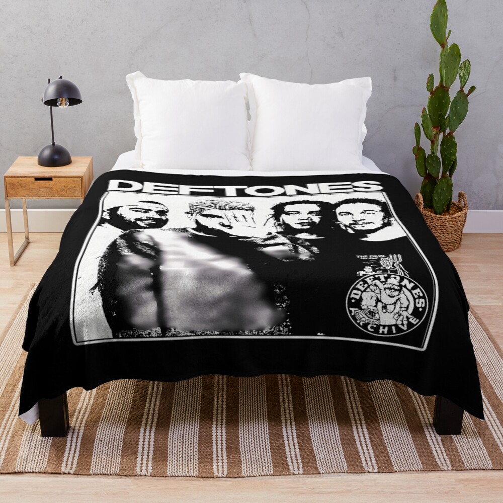 Deftones Minimalist Wordmark Throw Blanket