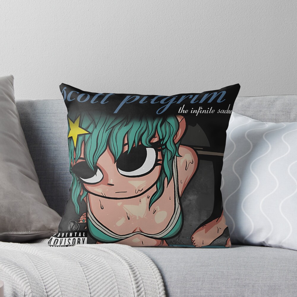 Scott Pilgrim X Deftones Throw Pillow