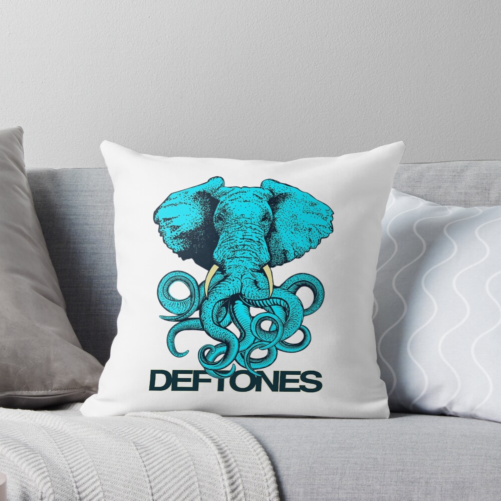 Deftones Golden Records Graphic Design Throw Pillow